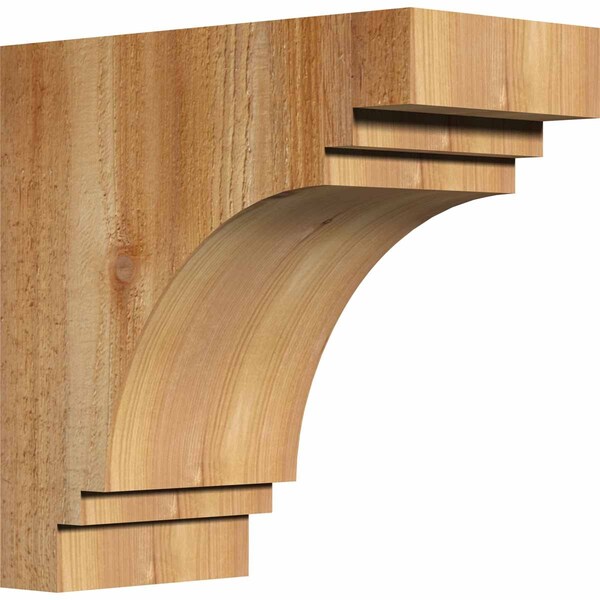 Ekena Millwork Pescadero Rough Sawn Corbel, Western Red Cedar, 6"W x 12"D x 12"H COR06X12X12PEC00RWR - main